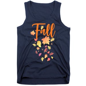 Autumn Leaves And Pumpkins Please Leaf Fall Season Tank Top