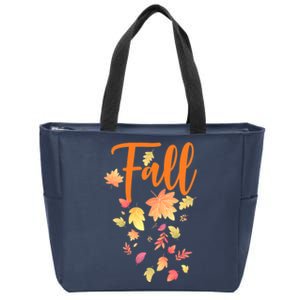 Autumn Leaves And Pumpkins Please Leaf Fall Season Zip Tote Bag