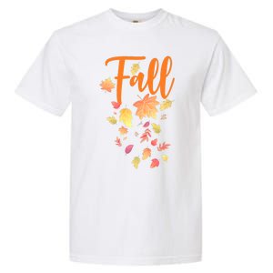 Autumn Leaves And Pumpkins Please Leaf Fall Season Garment-Dyed Heavyweight T-Shirt