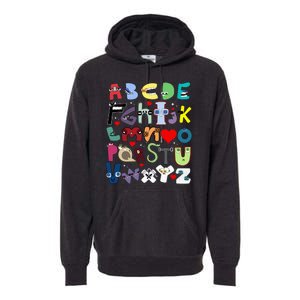 Alphabet Lore Az I Love You Letter Premium Hoodie