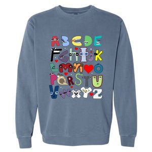 Alphabet Lore Az I Love You Letter Garment-Dyed Sweatshirt