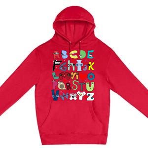 Alphabet Lore Az I Love You Letter Premium Pullover Hoodie