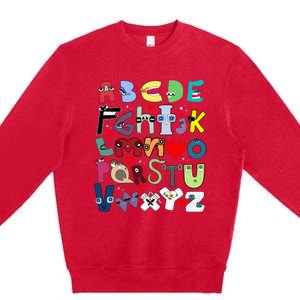 Alphabet Lore Az I Love You Letter Premium Crewneck Sweatshirt