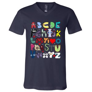 Alphabet Lore Az I Love You Letter V-Neck T-Shirt