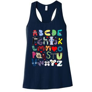 Alphabet Lore Az I Love You Letter Women's Racerback Tank