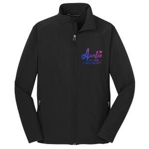 Auntie Like A Mom But Cooler Funny Aunt From Niece Gift Core Soft Shell Jacket