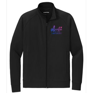 Auntie Like A Mom But Cooler Funny Aunt From Niece Gift Stretch Full-Zip Cadet Jacket