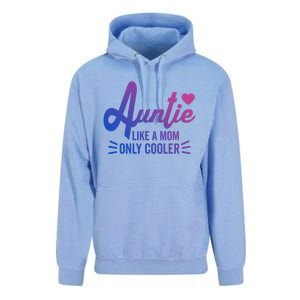 Auntie Like A Mom But Cooler Funny Aunt From Niece Gift Unisex Surf Hoodie