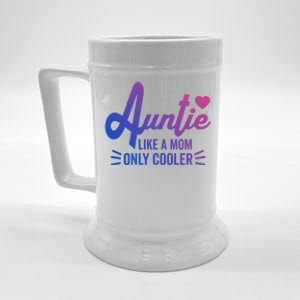 Auntie Like A Mom But Cooler Funny Aunt From Niece Gift Beer Stein