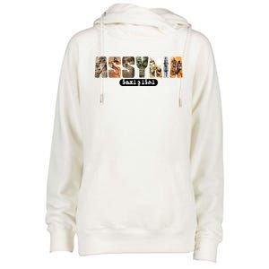 Assyria Land Assyrian Flag Assyrian Winged Bull Lamassu Funny Gift Womens Funnel Neck Pullover Hood