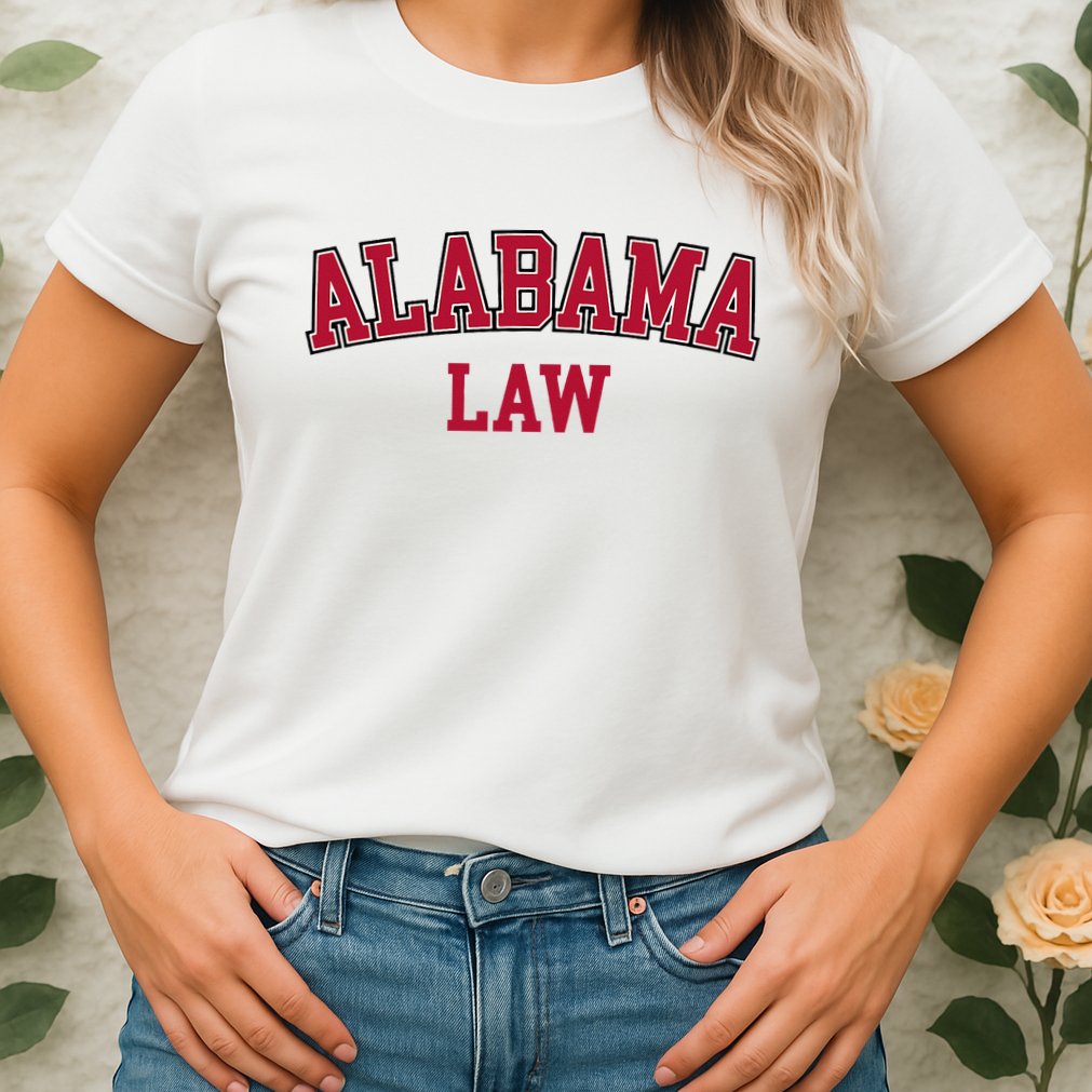 Alabama Law Alabama Bar Graduate Gift Lawyer College Womens T-Shirt