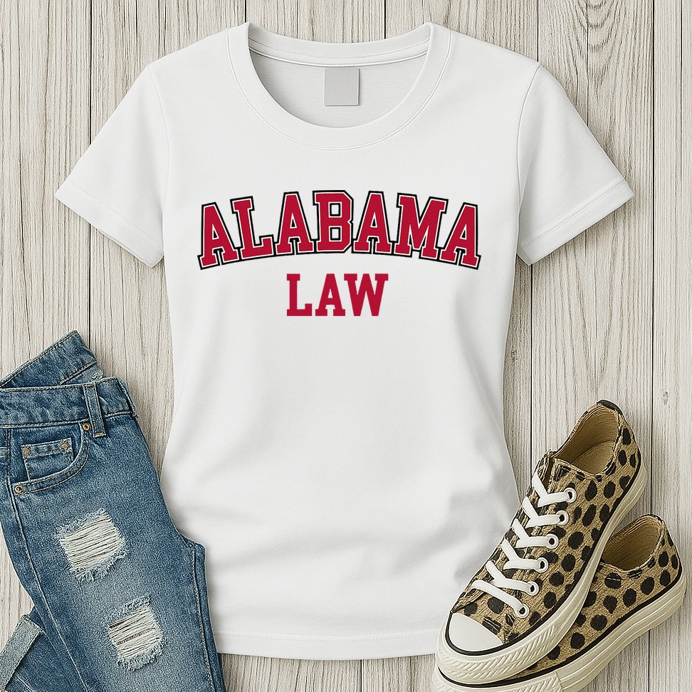 Alabama Law Alabama Bar Graduate Gift Lawyer College Womens T-Shirt