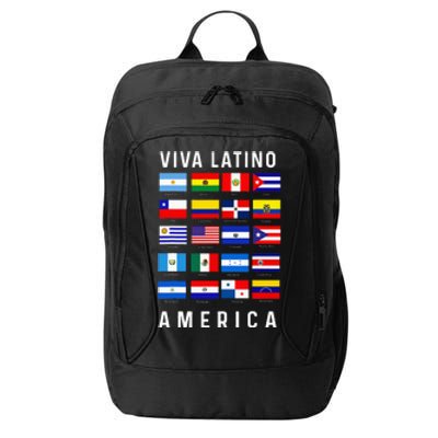 All Latin American Flags Countries Viva Latino America City Backpack