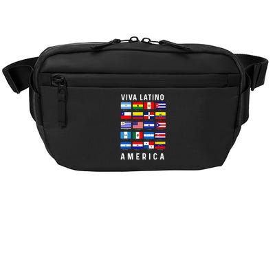 All Latin American Flags Countries Viva Latino America Crossbody Pack