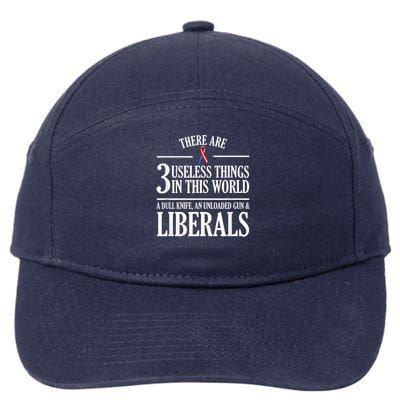 Anti Liberal Anti Liberal Useless Liberals Liberal Tears 7-Panel Snapback Hat