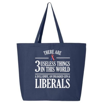 Anti Liberal Anti Liberal Useless Liberals Liberal Tears 25L Jumbo Tote