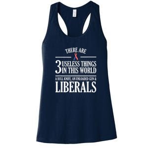 Anti Liberal Anti Liberal Useless Liberals Liberal Tears Women's Racerback Tank