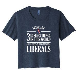 Anti Liberal Anti Liberal Useless Liberals Liberal Tears Women's Crop Top Tee