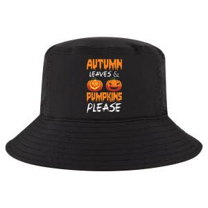 Autumn Leaves And Pumpkins Please Cool Comfort Performance Bucket Hat