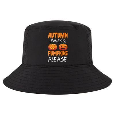 Autumn Leaves And Pumpkins Please Cool Comfort Performance Bucket Hat