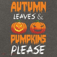 Autumn Leaves And Pumpkins Please Cotton Canvas Backpack