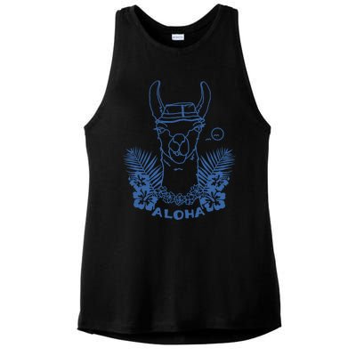 Aloha Llama Ladies PosiCharge Tri-Blend Wicking Tank