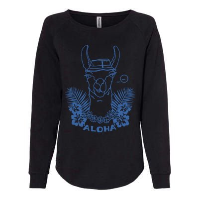 Aloha Llama Womens California Wash Sweatshirt