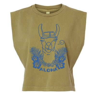 Aloha Llama Garment-Dyed Women's Muscle Tee