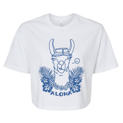 Aloha Llama Bella+Canvas Jersey Crop Tee