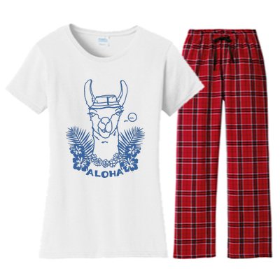 Aloha Llama Women's Flannel Pajama Set