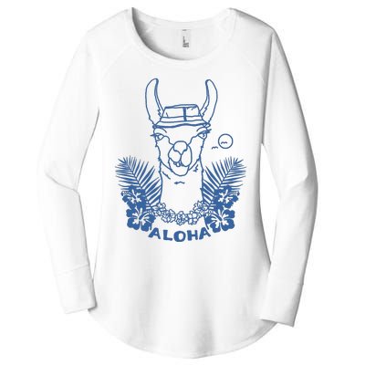 Aloha Llama Women's Perfect Tri Tunic Long Sleeve Shirt