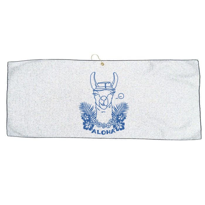 Aloha Llama Large Microfiber Waffle Golf Towel