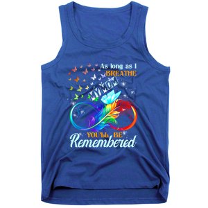 As Long As I Breathe My Mom You'll Be Remembered Rip Mother Gift Tank Top