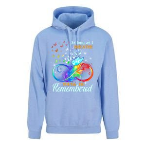 As Long As I Breathe My Mom You'll Be Remembered Rip Mother Gift Unisex Surf Hoodie