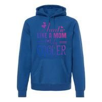 Auntie Like A Mom Only Cooler Novelty Cool Outfit Designs Gift Premium Hoodie