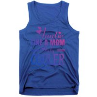 Auntie Like A Mom Only Cooler Novelty Cool Outfit Designs Gift Tank Top