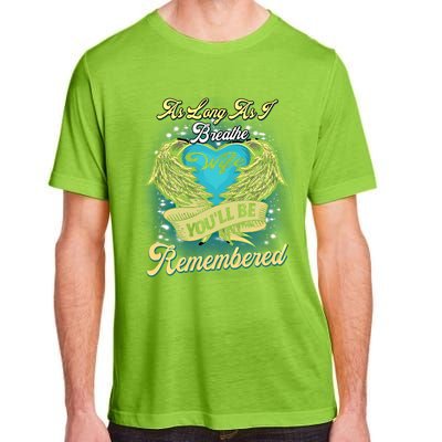 As Long As I Breathe My Wife You'll Be Remembered Memoires Gift Adult ChromaSoft Performance T-Shirt