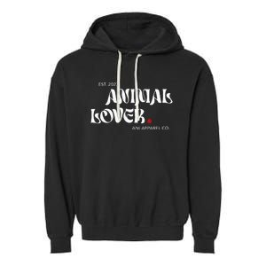 Animal Lover Ani Apparel Co Design Garment-Dyed Fleece Hoodie