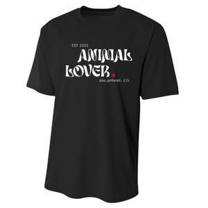 Animal Lover Ani Apparel Co Design Performance Sprint T-Shirt