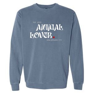 Animal Lover Ani Apparel Co Design Garment-Dyed Sweatshirt