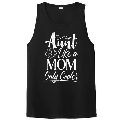 Aunt Like A Mom Only Cooler Auntie Gift PosiCharge Competitor Tank