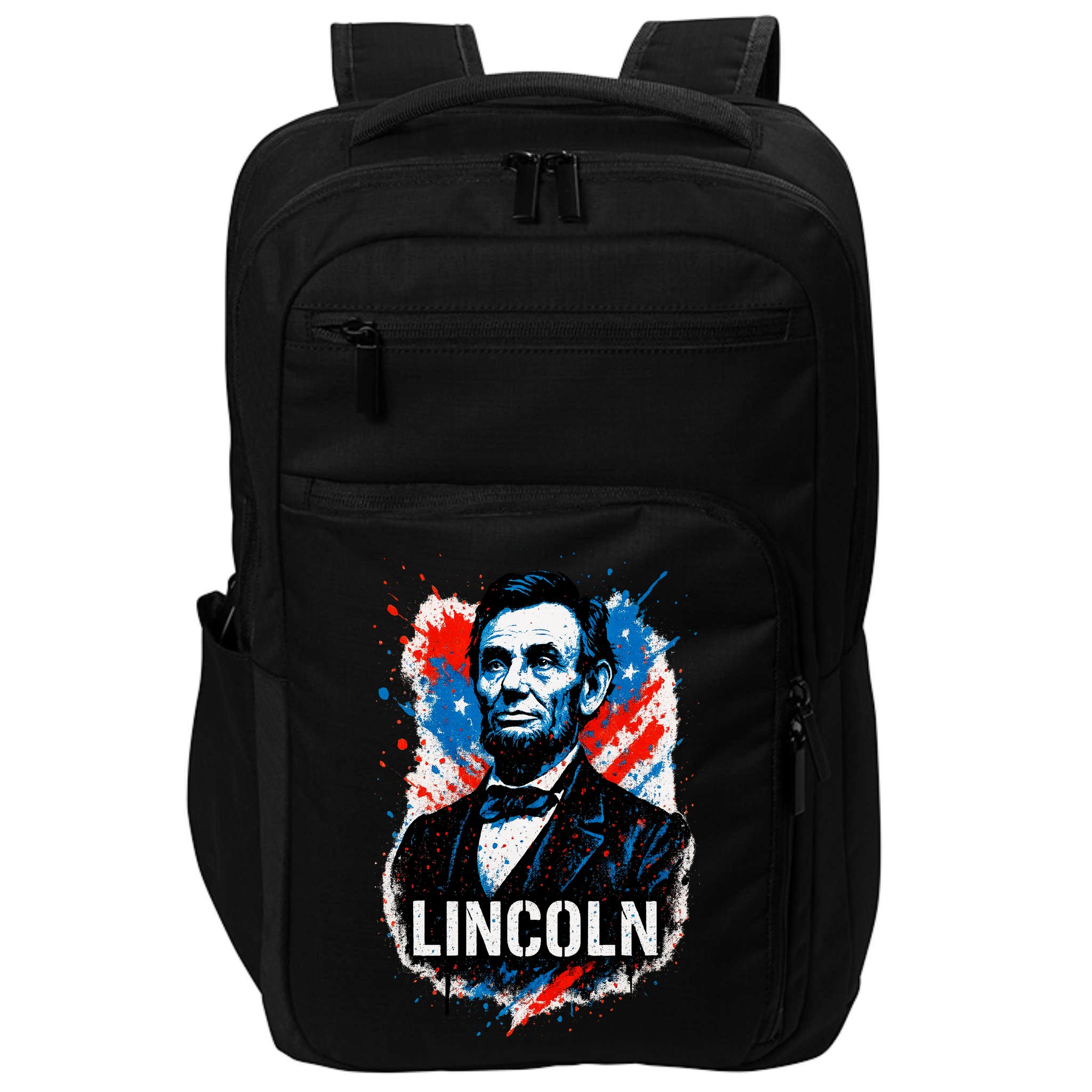 Abraham Lincoln American USA Portrait  Impact Tech Backpack