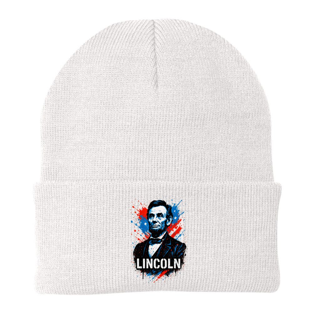 Abraham Lincoln American USA Portrait  Beanie
