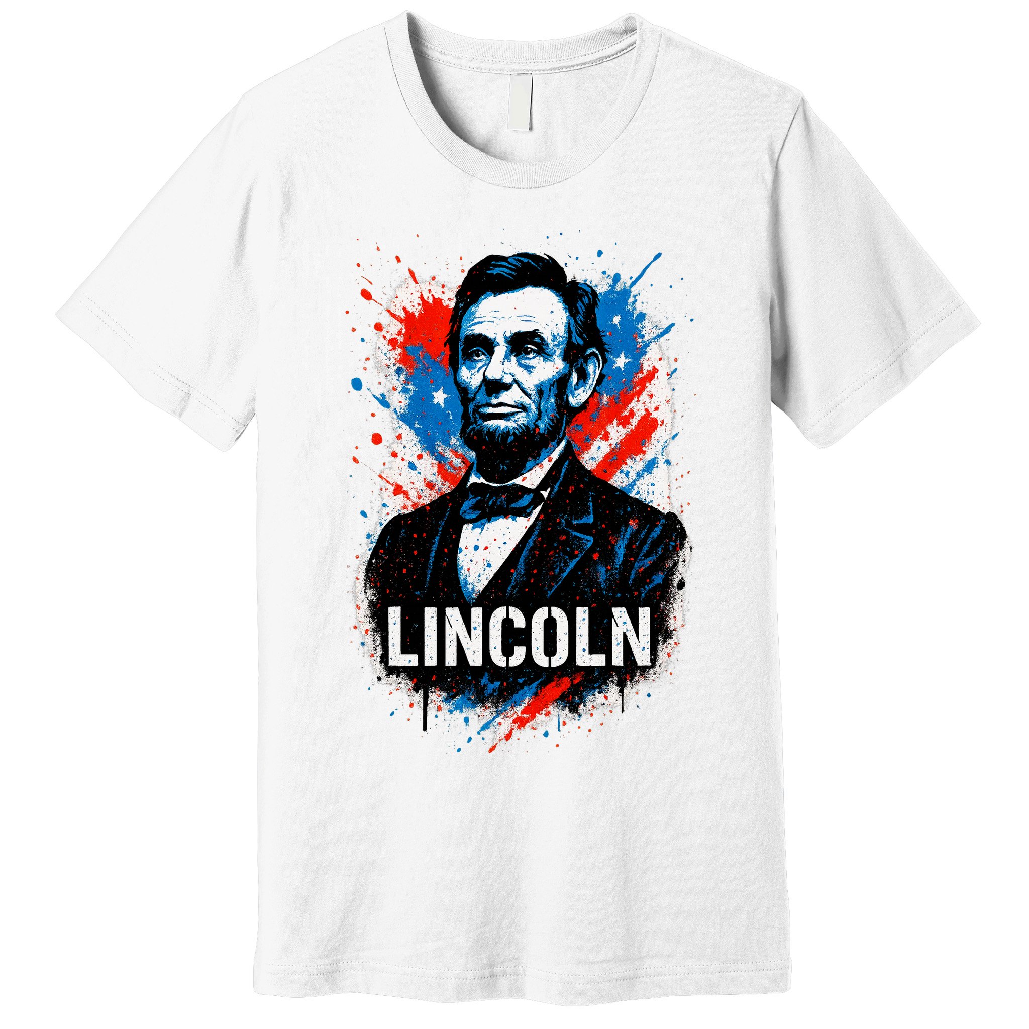 Abraham Lincoln American USA Portrait  Premium T-Shirt