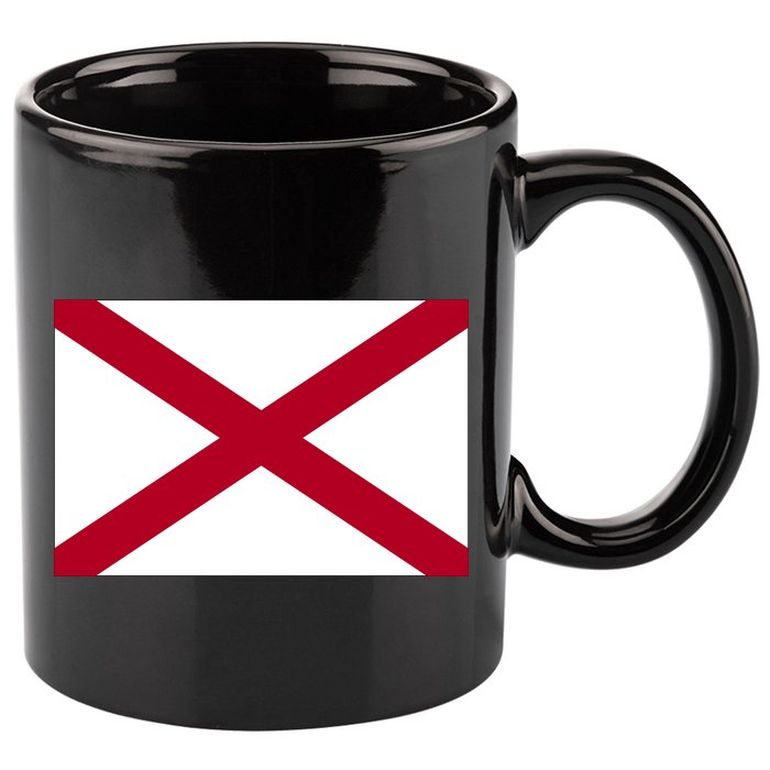 Alabama Flag 11oz C Handle Ceramic Mug