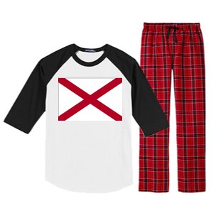 Alabama Flag Raglan Sleeve Pajama Set