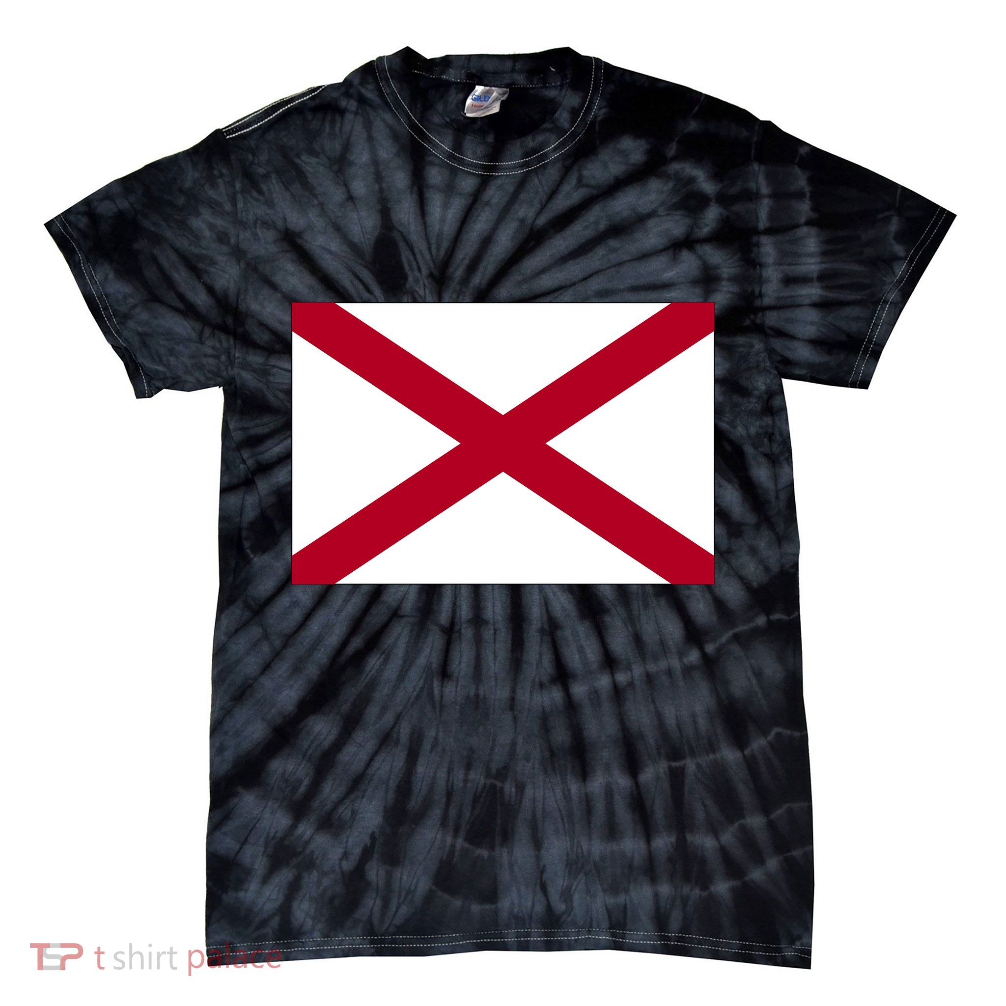 Alabama Flag Tie-Dye T-Shirt