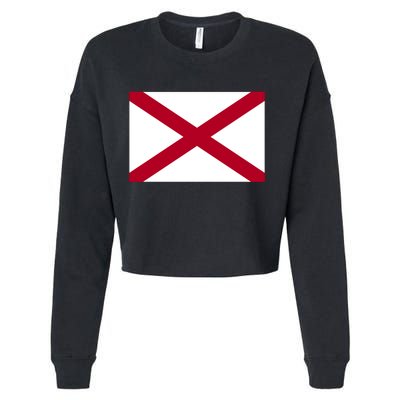 Alabama Flag Cropped Pullover Crew