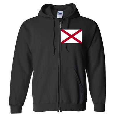 Alabama Flag Full Zip Hoodie