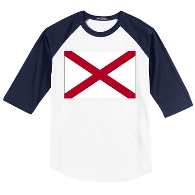 Alabama Flag Baseball Sleeve Shirt